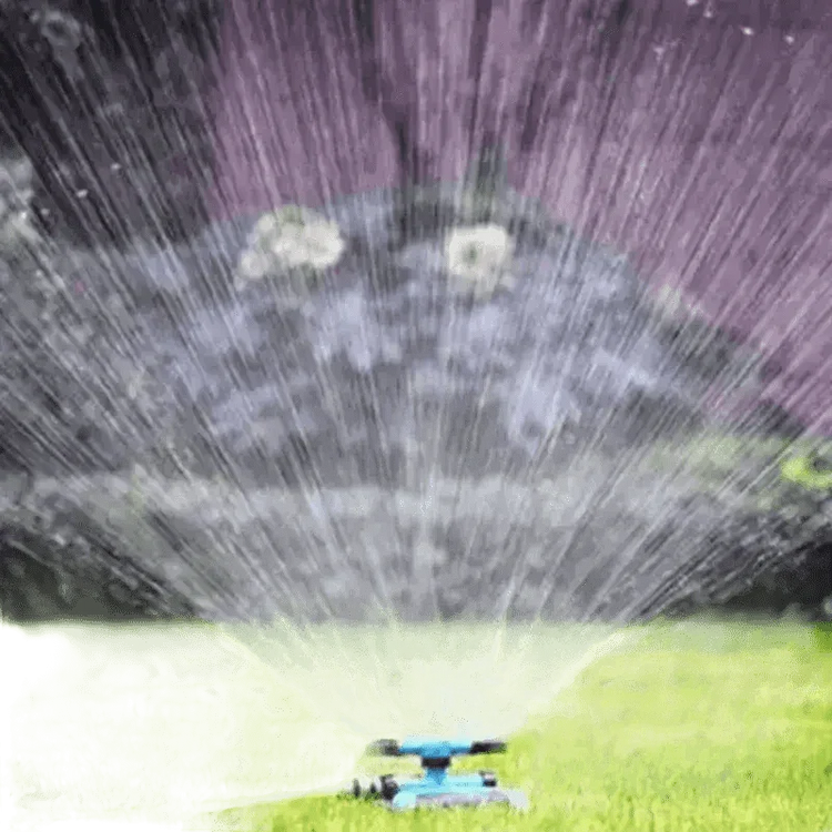 Blue Rotating Garden Sprinklers Watering Grass Automatic Garden Sprinklers by Shop1103312629 Store