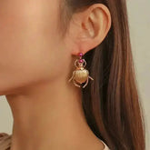 Bohemia Earrings For Women Metal Gold-Plated Beatles Personality Vintage Trend Jewelry Cute Insects Diamonds Trending Products Jewelry & Accessories by DSERS