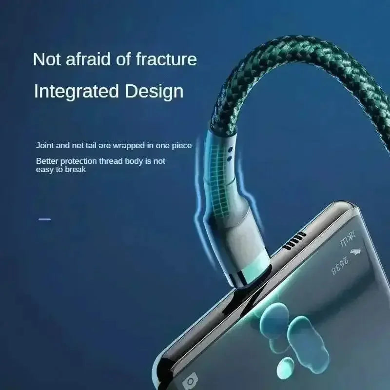 Braided Type C Cable Samsung S24 S23 120W Super Charging by Sansan Global Store