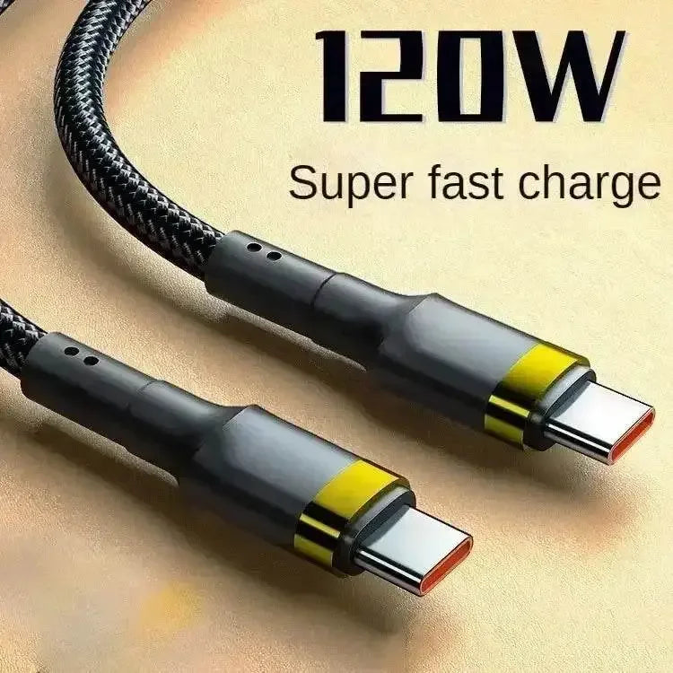 Braided Type C Cable Samsung S24 S23 120W Super Charging by Sansan Global Store