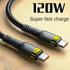 Braided Type C Cable Samsung S24 S23 120W Super Charging by Sansan Global Store