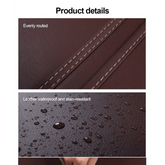 Brown Leather Car Seat Organizer Seametal Anti Kick Pad Car seat cover by DSERS