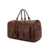 Brown Leather Duffel Bag Portable Garment Bag Trvel Garment Bag by CJ