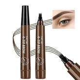 Brown Waterproof Brow Microblading Pen Eyebrow Eyeliner Brush by DK-Cosmetics Store