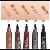 Brown Waterproof Brow Microblading Pen Eyebrow Eyeliner Brush by DK-Cosmetics Store