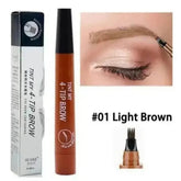 Brown Waterproof Brow Microblading Pen Eyebrow Eyeliner Brush by DK-Cosmetics Store