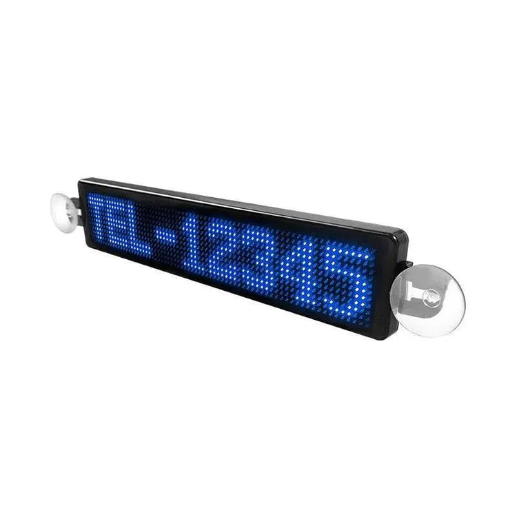 Advertising Messages Scrolling Car Sign Board USB 5V Bluetooth LED Display Screen Multi-languages Messages Scrolling Car Sign by Dropshee