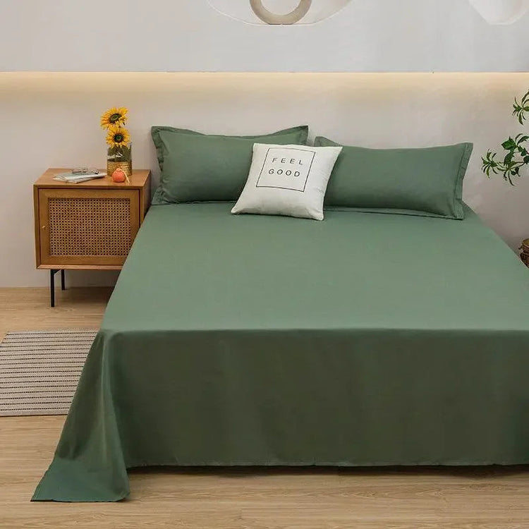 Solid Color Flat Bed Sheet Solid Color Flat Bed Sheet by Dropshee