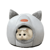 Cat in Gray Cat Bed Myliketpets Shop Small Pet Basket Cat Beds by Mascota Store