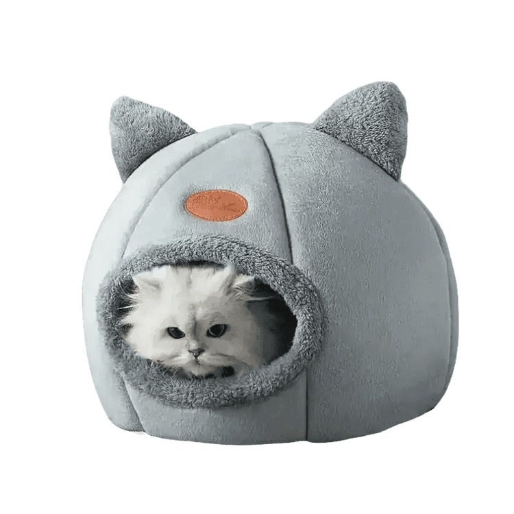 Cat in Gray Cat Bed Myliketpets Shop Small Pet Basket Cat Beds by Mascota Store