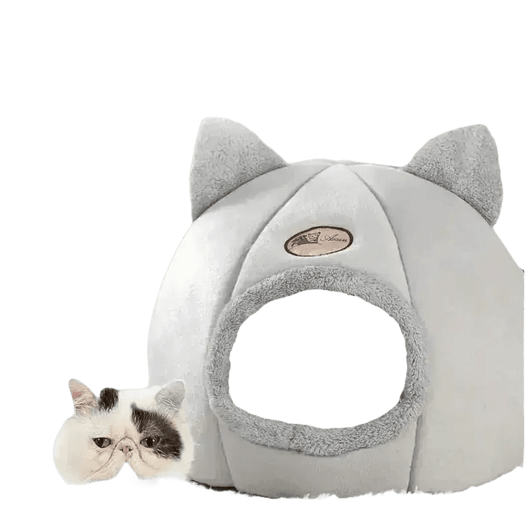 Cat in Gray Cat Bed Myliketpets Shop Small Pet Basket Cat Beds by Mascota Store