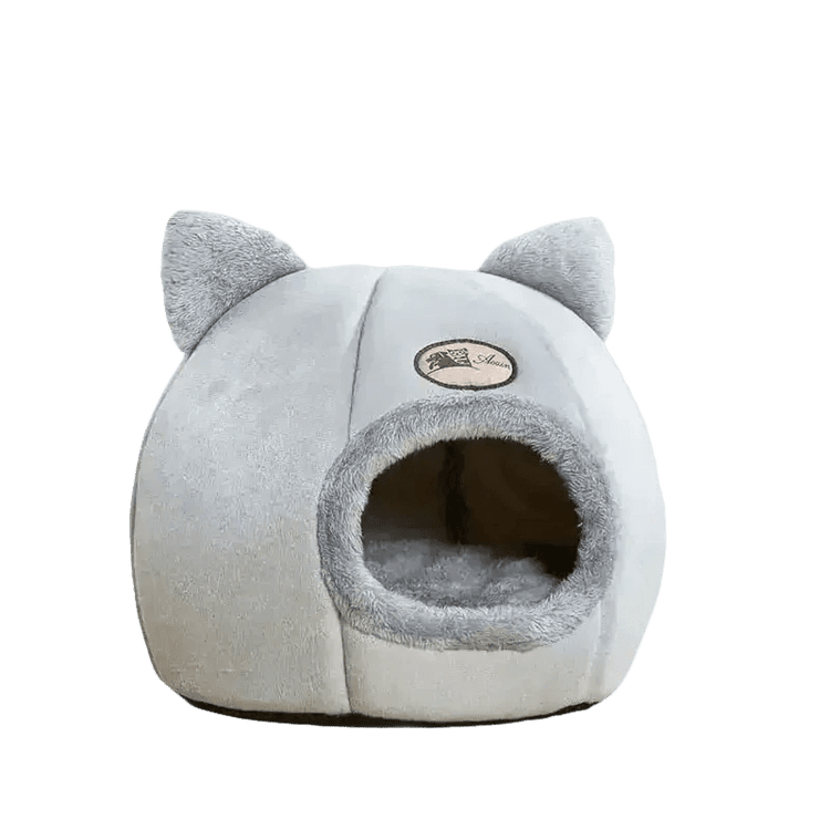 Cat in Gray Cat Bed Myliketpets Shop Small Pet Basket Cat Beds by Mascota Store