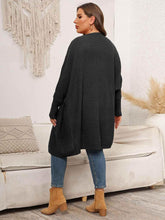Plus Size Open Front Cardigan With Pockets women Attire by Trendsi
