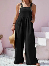Plus Size Square Neck Wide Leg Overalls women Attire by Trendsi