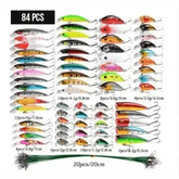 Colorful Fishing Lures Portable Fishing Gear Set fishing gear set plastic bait by CJDropshipping