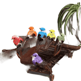 Colorful Artificial Birds Figurines Foam Animal Simulation fake birds by Hardware And Tools Store