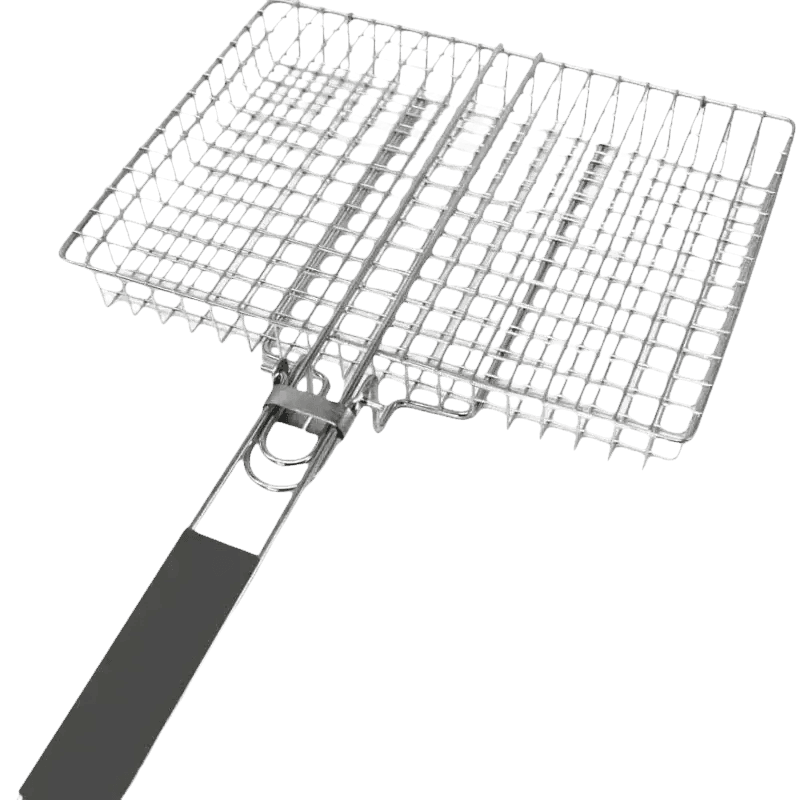 Folding Stainless Steel BBQ Grill Basket Outdoor Grill Baskets by Colorful Dream Home Store