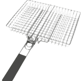 Folding Stainless Steel BBQ Grill Basket Outdoor Grill Baskets by Colorful Dream Home Store