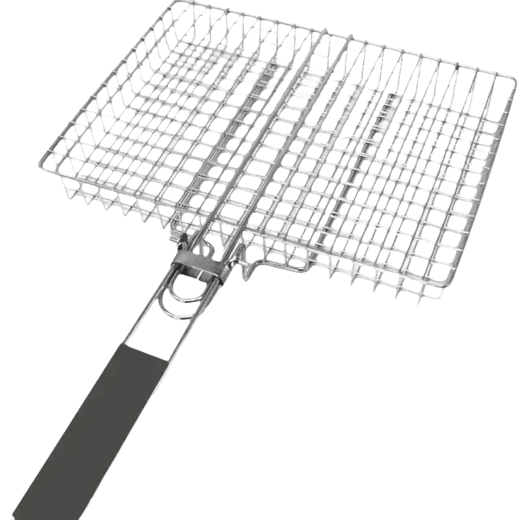 Folding Stainless Steel BBQ Grill Basket Outdoor Grill Baskets by Colorful Dream Home Store