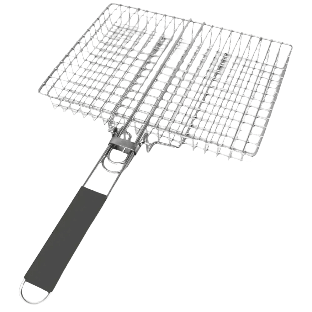Folding Stainless Steel BBQ Grill Basket Outdoor Grill Baskets by Colorful Dream Home Store