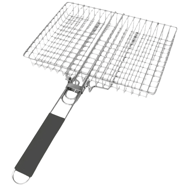 Folding Stainless Steel BBQ Grill Basket Outdoor Grill Baskets by Colorful Dream Home Store