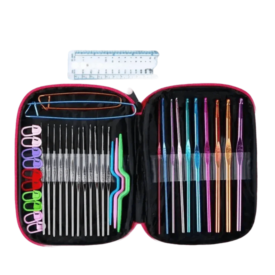 Spree Romantic Crochet Hook Set with Accessories Knitting Needle by NOTIONSLAND Handcraft Store