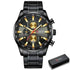 Curren Silver Blue Quartz Mens Watch men&
