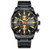 Curren Silver Blue Quartz Mens Watch men&