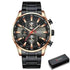 Curren Silver Blue Quartz Mens Watch men&