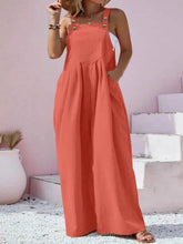 Plus Size Square Neck Wide Leg Overalls women Attire by Trendsi