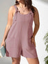 Plus Size Knotted Strap Romper with Pockets women Attire by Trendsi