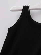 Plus Size Ribbed Knit Scoop Neck Tank Top women Attire by Trendsi