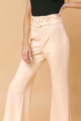 COUNTDOWN THE HOURS WOVEN FLARED PANTS PANTS by Flying Tomato