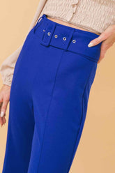 COUNTDOWN THE HOURS WOVEN FLARED PANTS PANTS by Flying Tomato