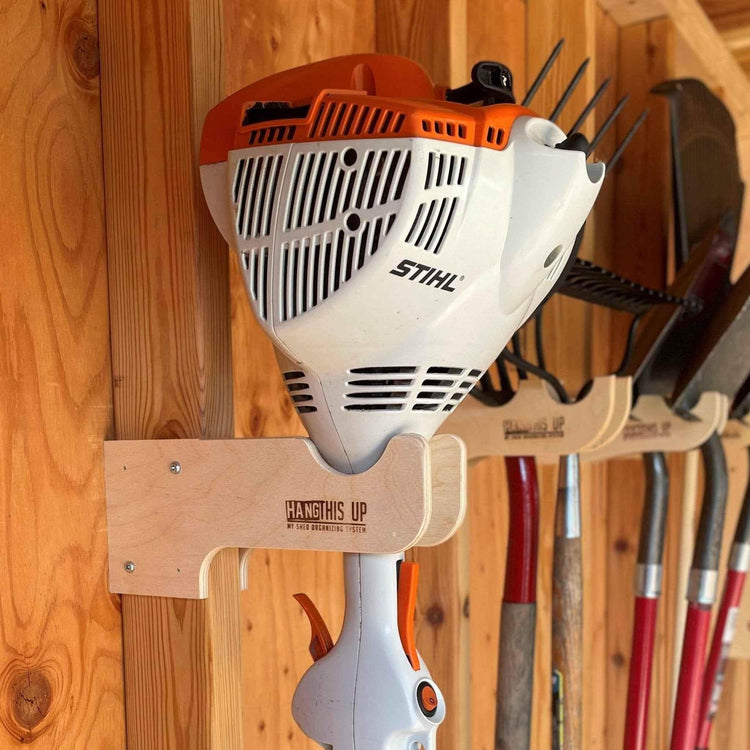 Deluxe Garden Tool Organizer Kit – Yard Tool Rack & Shed Storage System Organizer for Shed Outdoor Storage by HangThis Up My Shed Organizing System