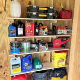 Deluxe Garden Tool Organizer Kit – Yard Tool Rack & Shed Storage System Organizer for Shed Outdoor Storage by HangThis Up My Shed Organizing System