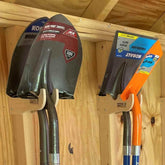 Deluxe Garden Tool Organizer Kit – Yard Tool Rack & Shed Storage System Organizer for Shed Outdoor Storage by HangThis Up My Shed Organizing System