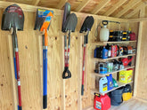 Deluxe Garden Tool Organizer Kit – Yard Tool Rack & Shed Storage System Organizer for Shed Outdoor Storage by HangThis Up My Shed Organizing System