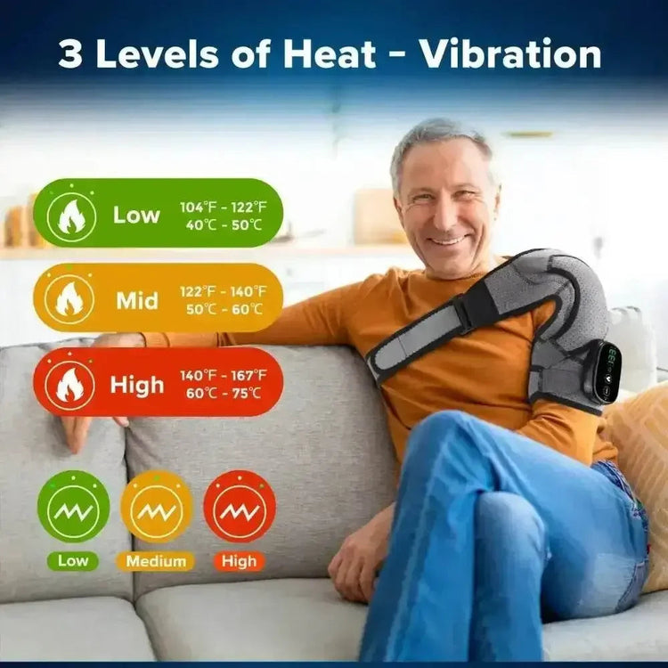 Digital Heated Shoulder Brace Heating Pad Shoulder by Hailicare Oversea Store