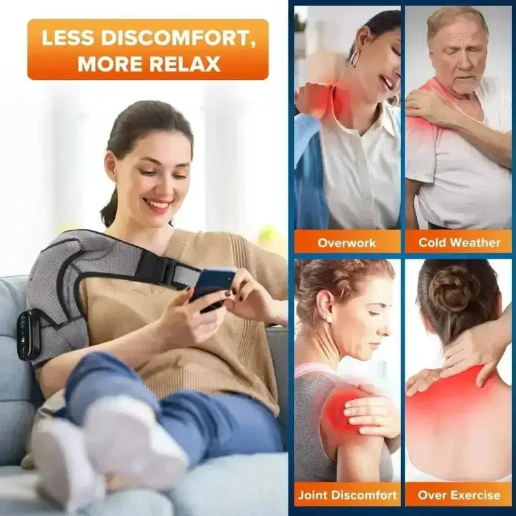Digital Heated Shoulder Brace Heating Pad Shoulder by Hailicare Oversea Store