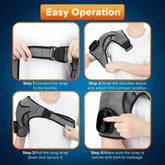 Digital Heated Shoulder Brace Heating Pad Shoulder by Hailicare Oversea Store