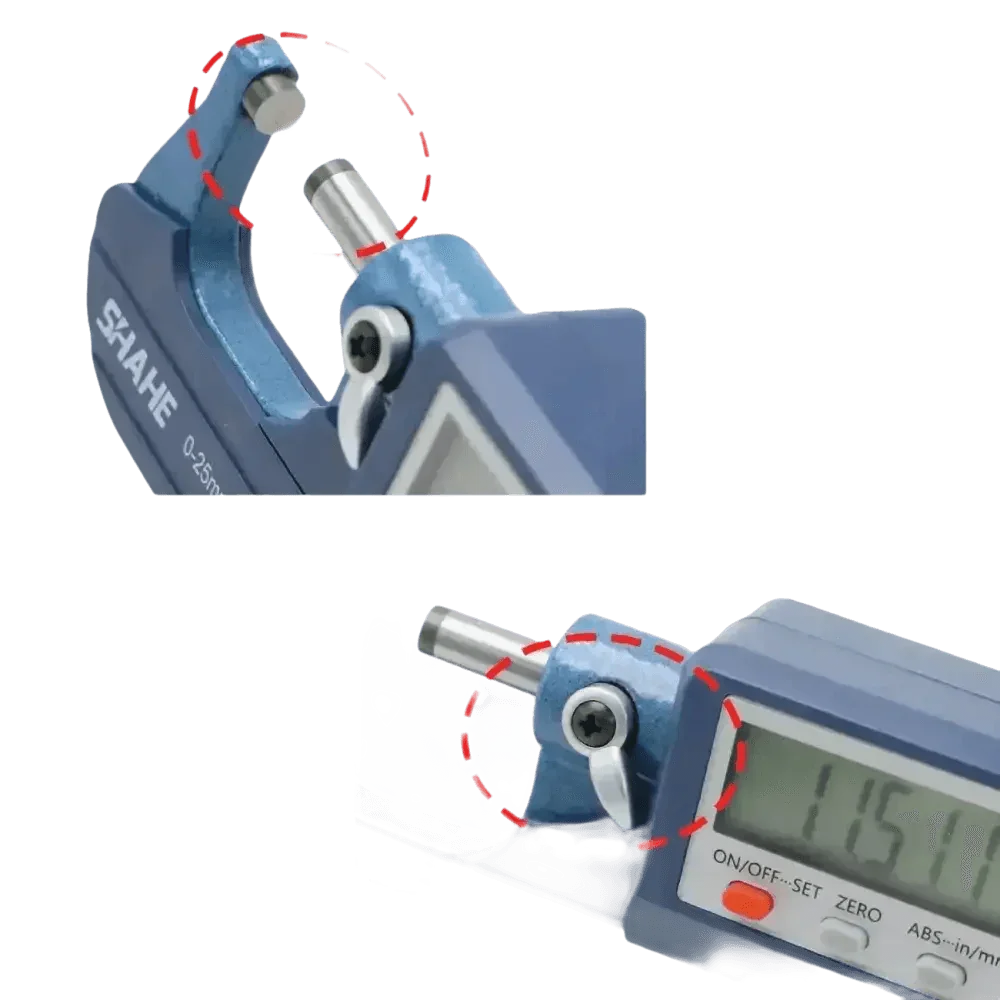 Digital Micrometer Extra Large LCD Screen Micrometer by Shahe Official Store