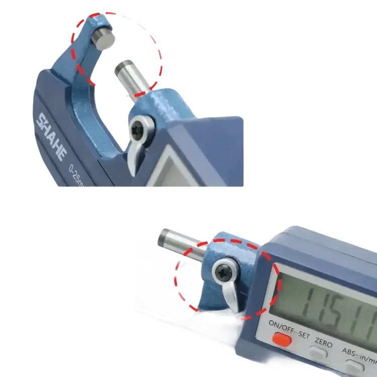 Digital Micrometer Extra Large LCD Screen Micrometer by Shahe Official Store