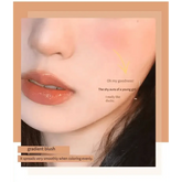 Dual Gradient Blush Highlights Natural Nude Makeup Brightening Cheek Purple Blue Female Niche Brand 2024 New Makeup by Dropshee