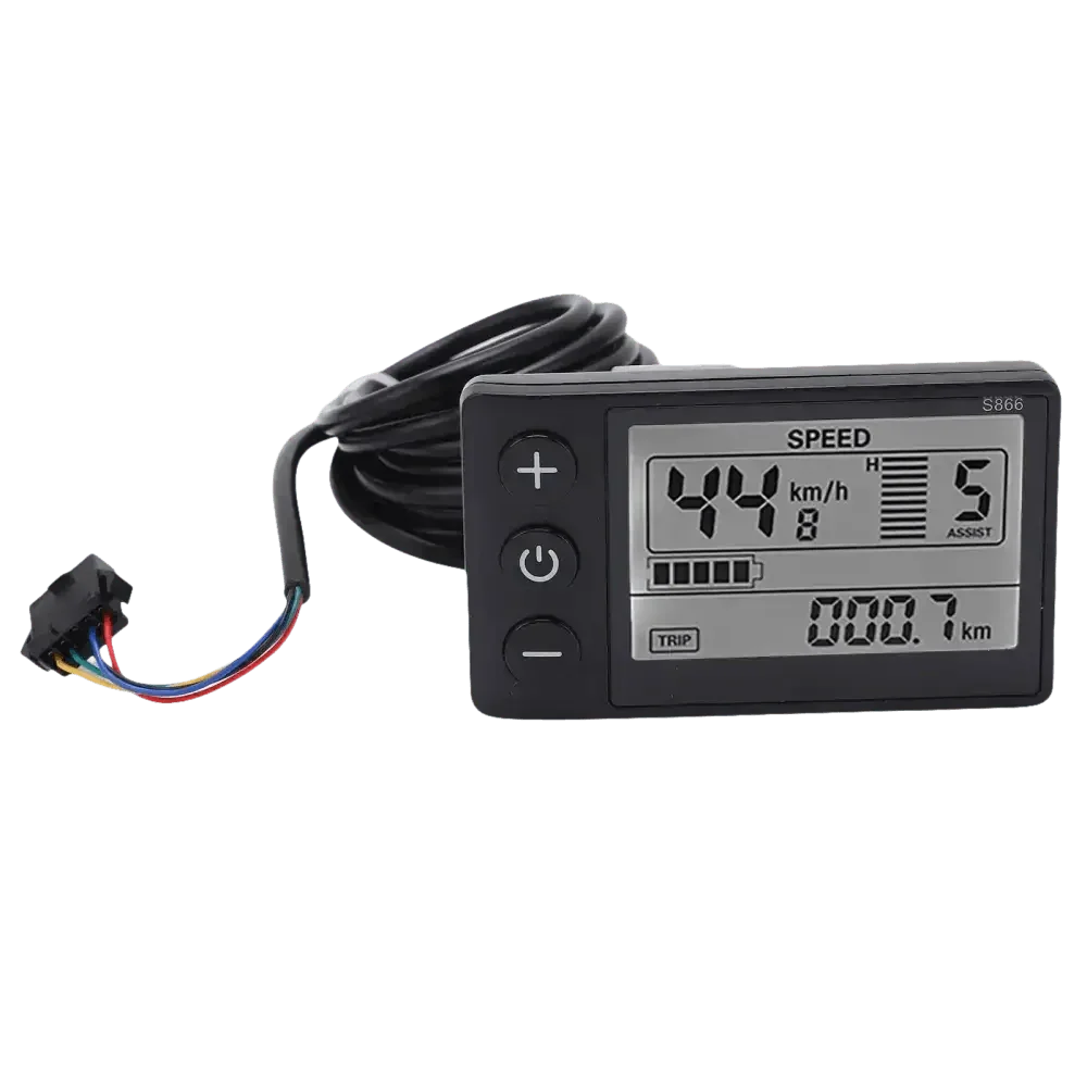 Electric Bike Display Waterproof SM LCD S866 Ebike LCD Display by WIND CHASER OUTDOOR Store