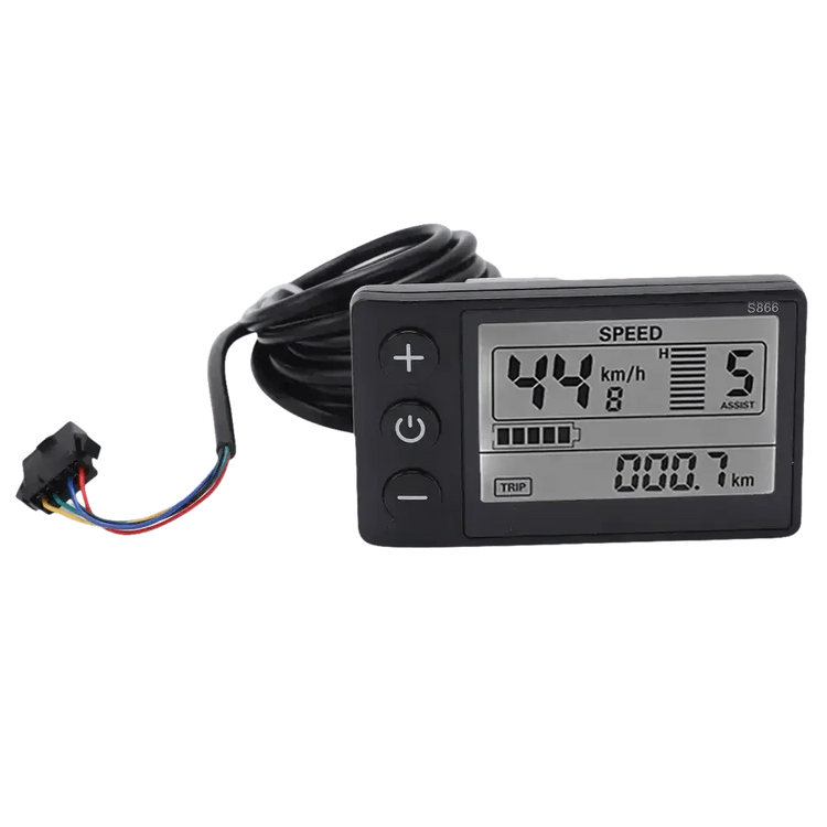 Electric Bike Display Waterproof SM LCD S866 Ebike LCD Display by WIND CHASER OUTDOOR Store