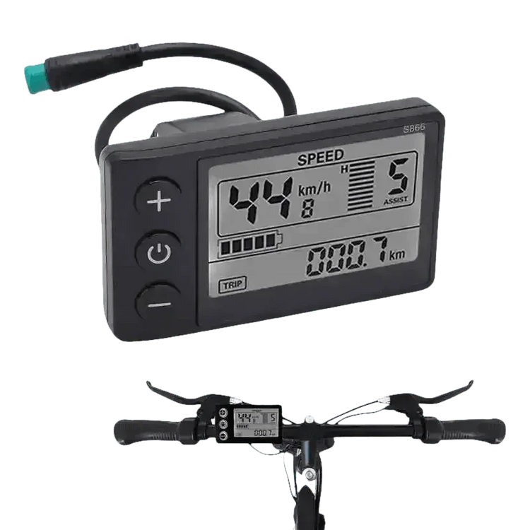 Electric Bike Display Waterproof SM LCD S866 Ebike LCD Display by WIND CHASER OUTDOOR Store
