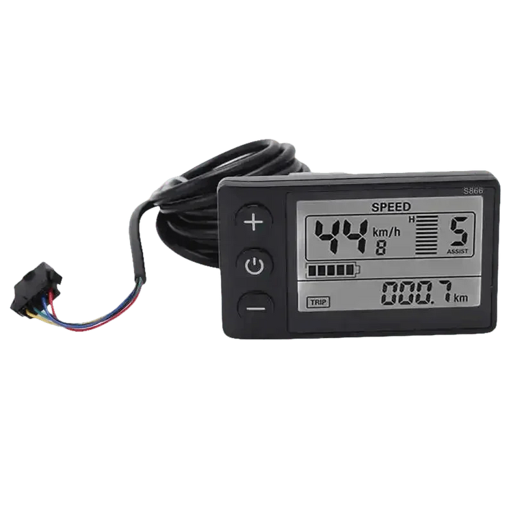 Electric Bike Display Waterproof SM LCD S866 Ebike LCD Display by WIND CHASER OUTDOOR Store