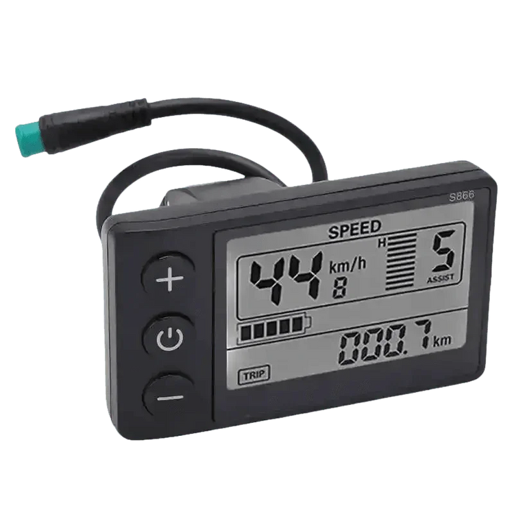 Electric Bike Display Waterproof SM LCD S866 Ebike LCD Display by WIND CHASER OUTDOOR Store