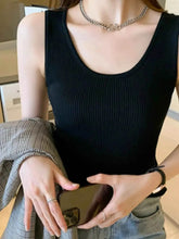 Plus Size Ribbed Scoop Neck Tank women Attire by Trendsi
